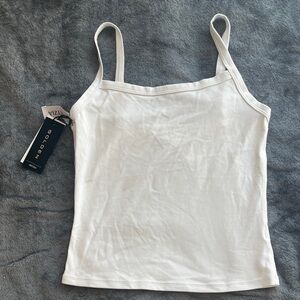 Aritzia golden tumbler white tank top